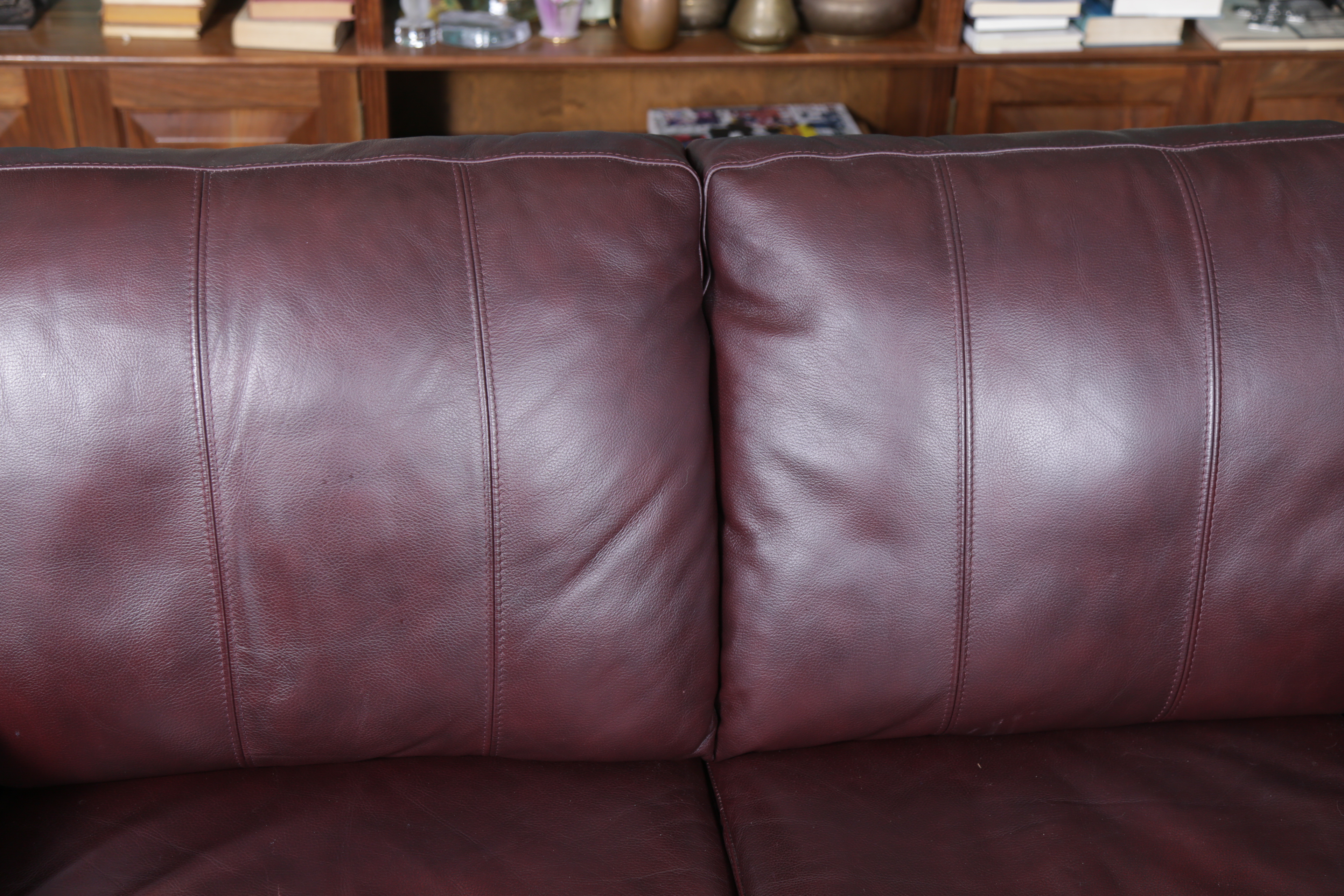 Morse Furniture FauxLeather Loveseat EBTH